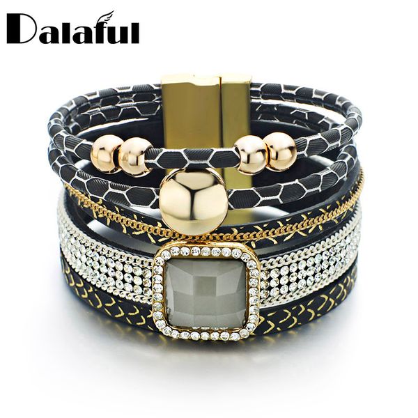 unique beads leather bracelets & bangles crystal chain multilayer magnetic clasp fashion bracelets for women s409, Golden;silver
unique beads leather bracelets & bangles crystal chain multilayer magnetic clasp fashion bracelets for women s409, Golden;silver