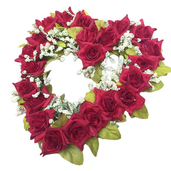 fashion romantic heart shaped artificial flower wreath decor hanging wreaths flowers garland with silk ribbon wedding decoration
fashion romantic heart shaped artificial flower wreath decor hanging wreaths flowers garland with silk ribbon wedding decoration