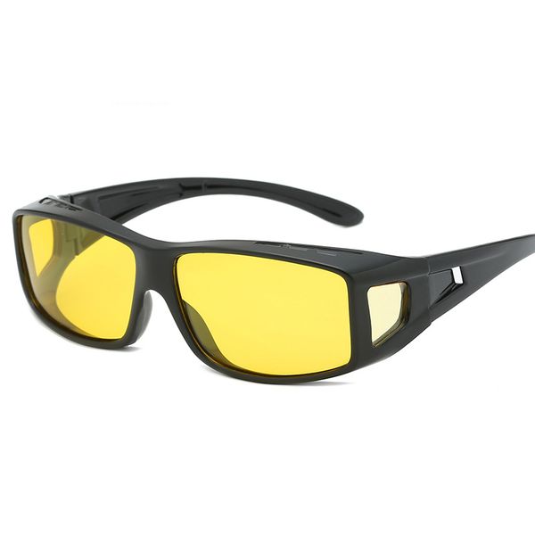 

night vision sunglasses men designer fashion drivi polarizedng enhanced light anti-glare glasses driving g15 z003, White;black