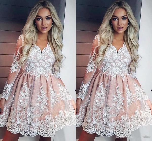 vintage long sleeve arabic short homecoming cocktail dresses 2020 new sheer long sleeve white appliuqes ruffles prom evening gowns bc2870, Blue;pink
vintage long sleeve arabic short homecoming cocktail dresses 2020 new sheer long sleeve white appliuqes ruffles prom evening gowns bc2870, Blue;pink