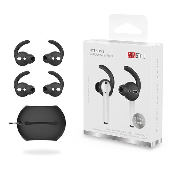 For AirPods Earhooks Silicone Earbuds Covers Anti-lost Anti-drop Ear Hooks Compatible with Apple AirPods 2&1 EarPods 2 Pairs
For AirPods Earhooks Silicone Earbuds Covers Anti-lost Anti-drop Ear Hooks Compatible with Apple AirPods 2&1 EarPods 2 Pairs