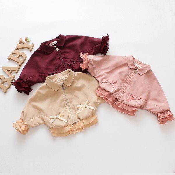 new baby girl fashion coats lace petals bow long sleeve zipper doll collar autumn coats, Blue;gray
new baby girl fashion coats lace petals bow long sleeve zipper doll collar autumn coats, Blue;gray