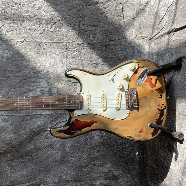 eluxe series masterbuilt eric johnson relic electric guitar 2 color sunburst in stock