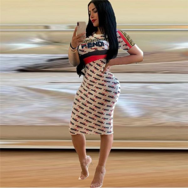 summer women f letter printed bodycon dresses short sleeve dress skirt knee length skirts night club party clothes s-xl c41501, White
summer women f letter printed bodycon dresses short sleeve dress skirt knee length skirts night club party clothes s-xl c41501, White