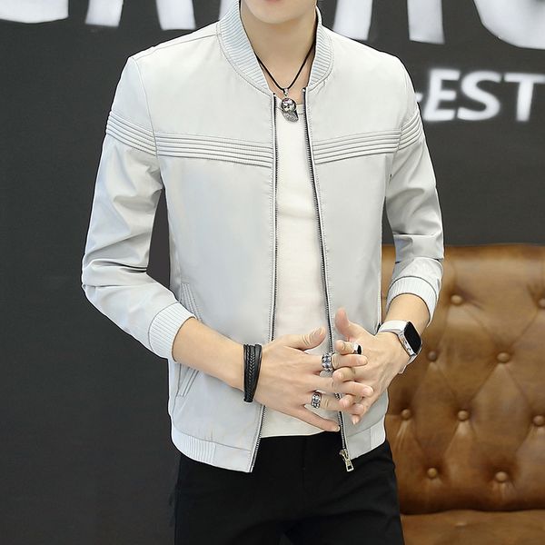 2019 spring casual jacket men's thin korean-style men jacket slim fit versatile men's j28, Black;brown
2019 spring casual jacket men's thin korean-style men jacket slim fit versatile men's j28, Black;brown