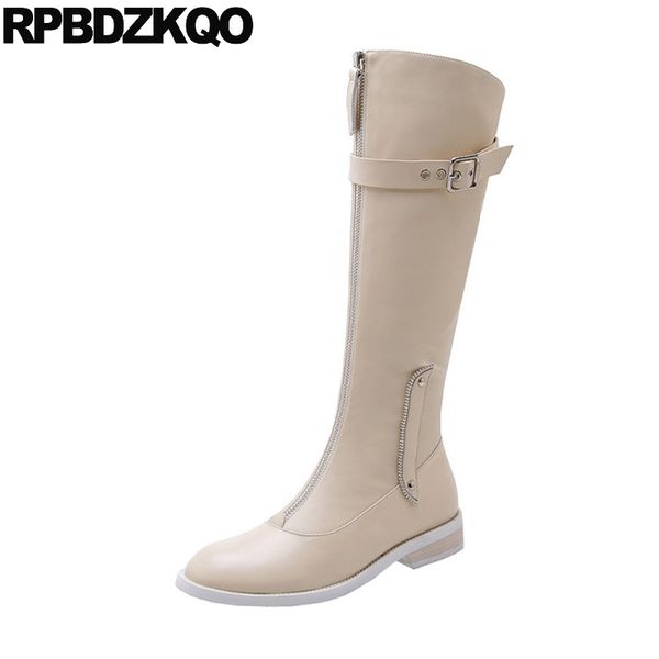 low heel knee high riding women boots winter 2019 quality beige shoes chunky long front zipper equestrian biker tall motorcycle, Black
low heel knee high riding women boots winter 2019 quality beige shoes chunky long front zipper equestrian biker tall motorcycle, Black