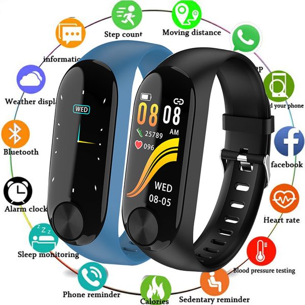 2019 new men smart band fitness tracker heart rate blood pressure sport bracelet smart watch led color touch screen+box, Slivery;brown
2019 new men smart band fitness tracker heart rate blood pressure sport bracelet smart watch led color touch screen+box, Slivery;brown
