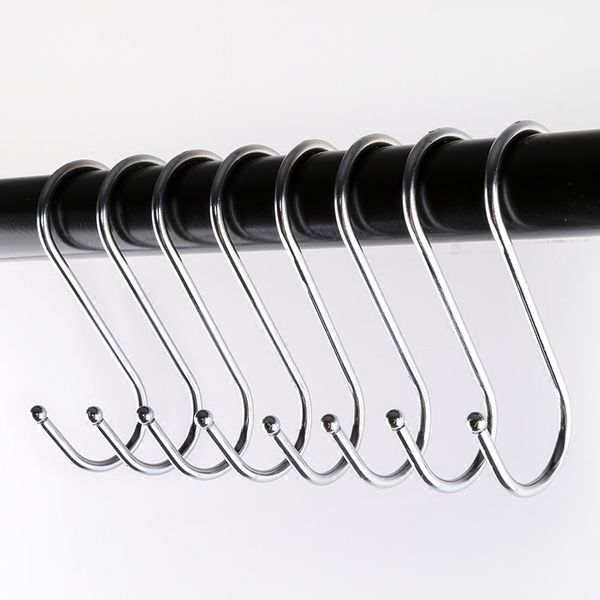 6pcs/set shape hook 304 stainless steel s shape towel hook hats bag key adhesive white family robe hanging hooks superiorquality
6pcs/set shape hook 304 stainless steel s shape towel hook hats bag key adhesive white family robe hanging hooks superiorquality