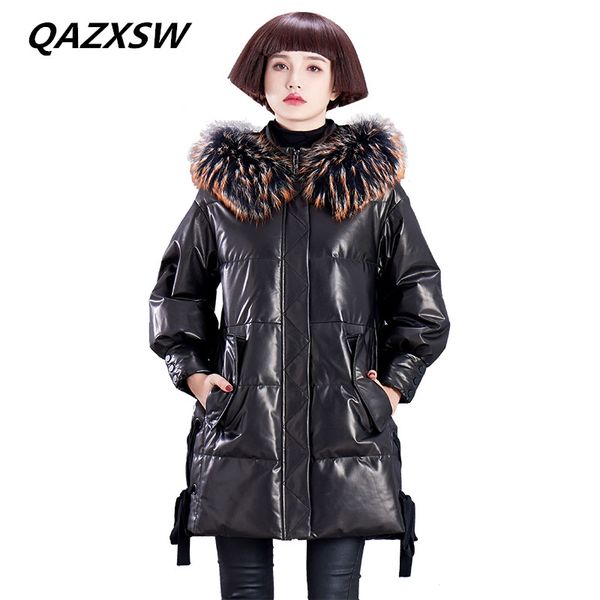 qazxsw 2018 new women's winter genuine leather outer leather down jacket braid hair long sheep skin thick warm hooded coat le294, Black
qazxsw 2018 new women's winter genuine leather outer leather down jacket braid hair long sheep skin thick warm hooded coat le294, Black
