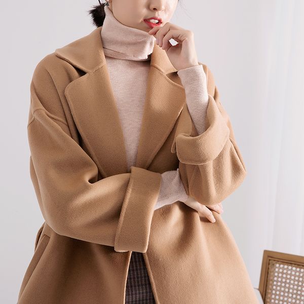 korean 100% wool coat female jacket elegant spring autumn fashion clothes coats and jackets women overcoat abrigo mujer 8805 kj, Black
korean 100% wool coat female jacket elegant spring autumn fashion clothes coats and jackets women overcoat abrigo mujer 8805 kj, Black