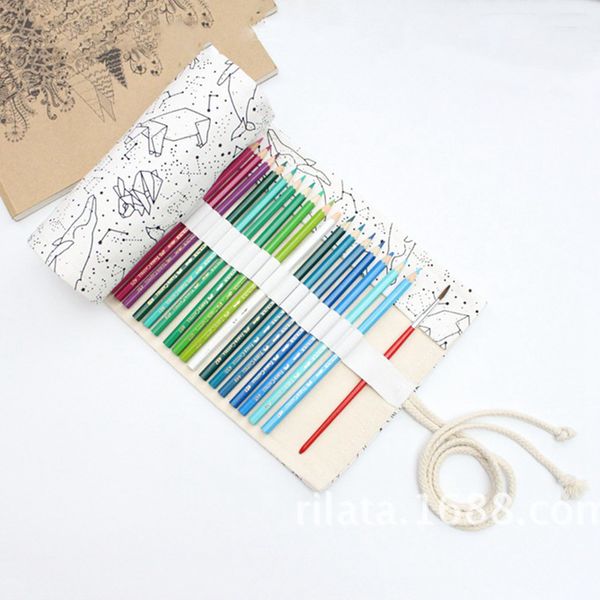72 holes big pencil case school canvas roll pouch pencil box constellation case sketch brush pen bag tools
72 holes big pencil case school canvas roll pouch pencil box constellation case sketch brush pen bag tools