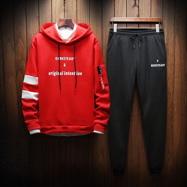 stripes sweat 2pcs jacket+pants suit casual hoodie men sets sweatshirt men sweat suit streetwear tracksuit set contrast, Gray
stripes sweat 2pcs jacket+pants suit casual hoodie men sets sweatshirt men sweat suit streetwear tracksuit set contrast, Gray