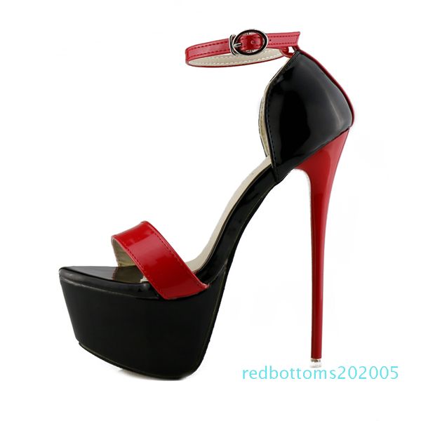 super high heels ladies elegant platform sandals buckle strap open toe cover heel stilettos thin pumps party wedding shoes r05, Black
super high heels ladies elegant platform sandals buckle strap open toe cover heel stilettos thin pumps party wedding shoes r05, Black