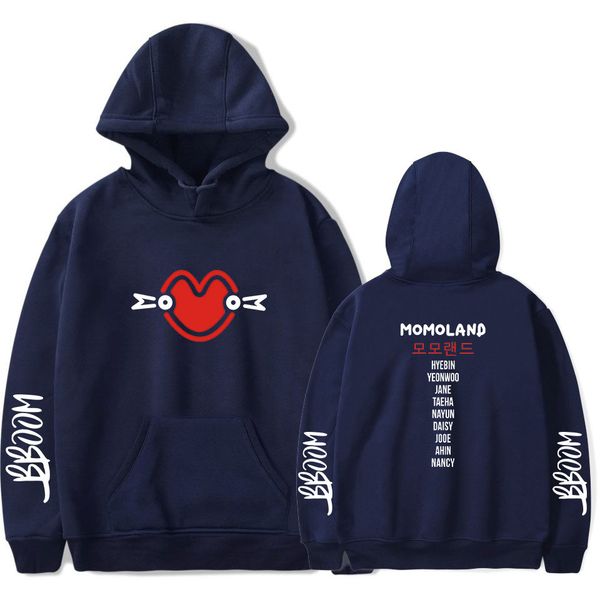 2019 kpop momoland album show me i'm so 2d print hooded sweatshirt women/men popular clothes hoodies sweatshirt, Black 
2019 kpop momoland album show me i'm so 2d print hooded sweatshirt women/men popular clothes hoodies sweatshirt, Black
