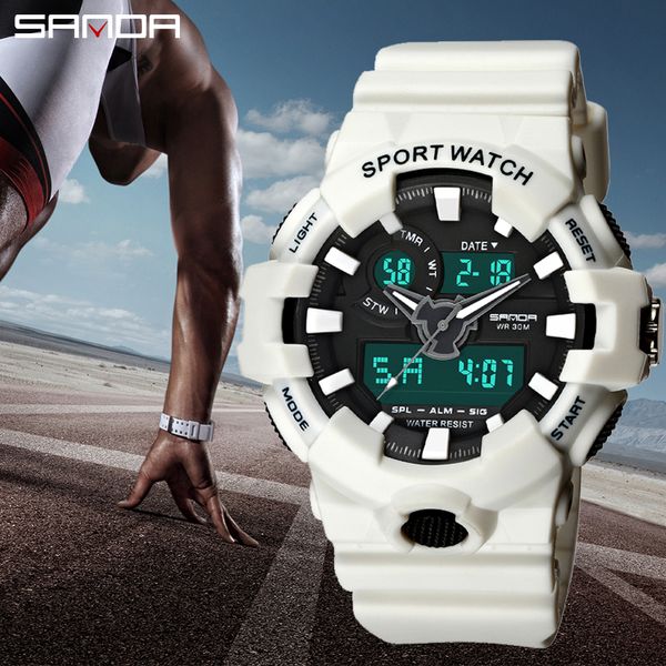 new sanda 770 brand sport men's watches led analog digital watch men waterproof fashion electronic wristwatches, Slivery;brown
new sanda 770 brand sport men's watches led analog digital watch men waterproof fashion electronic wristwatches, Slivery;brown
