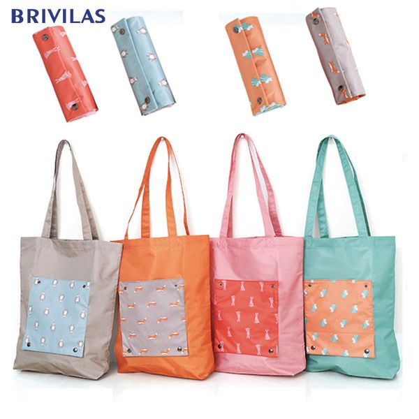 brivilas cartoon foldable shopping bag women reusable travel storage shoulder bags tote bag cute fashion book high quality
brivilas cartoon foldable shopping bag women reusable travel storage shoulder bags tote bag cute fashion book high quality