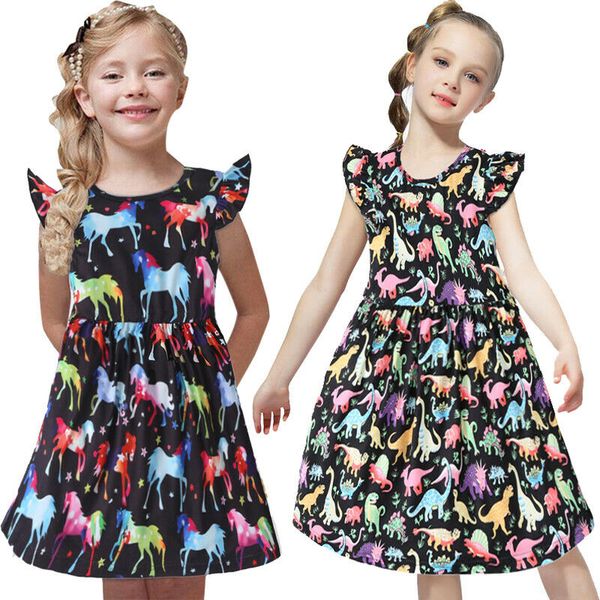 1-6 years kids baby girl unicorn dinosaur dress 2020 summer princess dress for girls holiday party dresses for girls clothes, Red;yellow
1-6 years kids baby girl unicorn dinosaur dress 2020 summer princess dress for girls holiday party dresses for girls clothes, Red;yellow