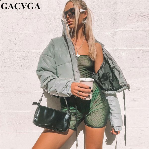 gacvga short cropped thick reflective jacket women 2019 spring winter windbreaker streetwear bomber jackets and coats, Black
gacvga short cropped thick reflective jacket women 2019 spring winter windbreaker streetwear bomber jackets and coats, Black