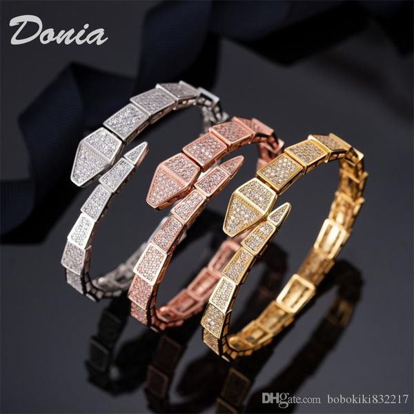 donia jewelry party european and american fashion treasure house classic snake micro inlaid zirconia bracelet women's bracelet birthday, Black
donia jewelry party european and american fashion treasure house classic snake micro inlaid zirconia bracelet women's bracelet birthday, Black