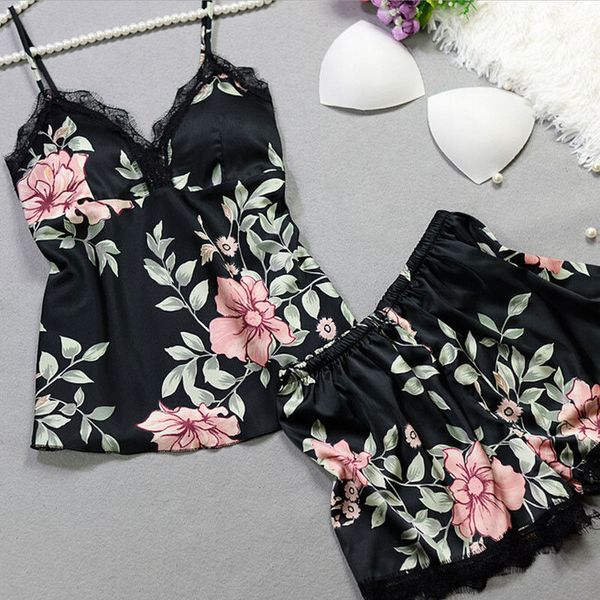 babydoll lingerie women lace silk satin sleeveless pajamas sets design floral print v-neck suspenders pajamas sets, Black;red
babydoll lingerie women lace silk satin sleeveless pajamas sets design floral print v-neck suspenders pajamas sets, Black;red