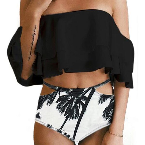 women bikini set soft swimming ruffled off shoulder two piece travel beach floral print slim elastic summer quick dry
women bikini set soft swimming ruffled off shoulder two piece travel beach floral print slim elastic summer quick dry