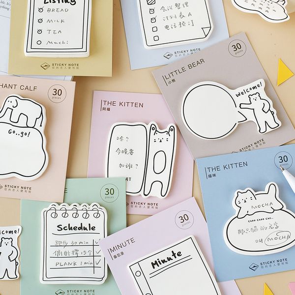 30 sheets leisurely series creative cute sticky notes post notepad memo pad paper sticker office school supplies statione, Purple;pink
30 sheets leisurely series creative cute sticky notes post notepad memo pad paper sticker office school supplies statione, Purple;pink