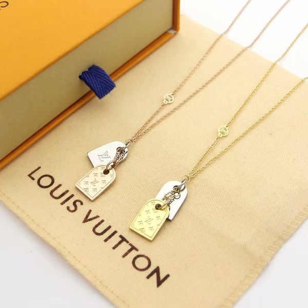 V letter double tag engraved four leaf flower color necklace luxury de igner jewelry women necklace necklace for women
V letter double tag engraved four leaf flower color necklace luxury de igner jewelry women necklace necklace for women