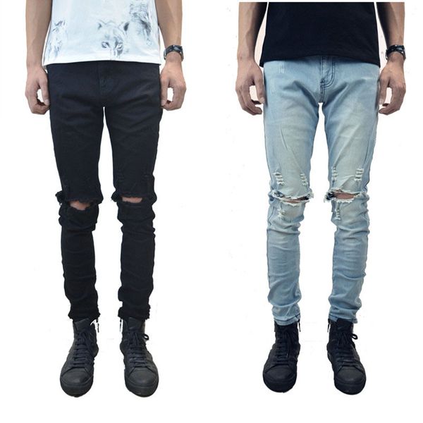 2019 колено отверстие мужские джинсы gao street tide мужчины эластичная сила ноги брюки джинсы, Blue
2019 колено отверстие мужские джинсы gao street tide мужчины эластичная сила ноги брюки джинсы, Blue