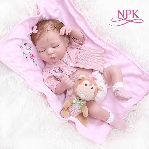 new npk 48cm newborn bebe realistic reborn soft full body slicone lifelike sleeping baby anatomically correct
new npk 48cm newborn bebe realistic reborn soft full body slicone lifelike sleeping baby anatomically correct