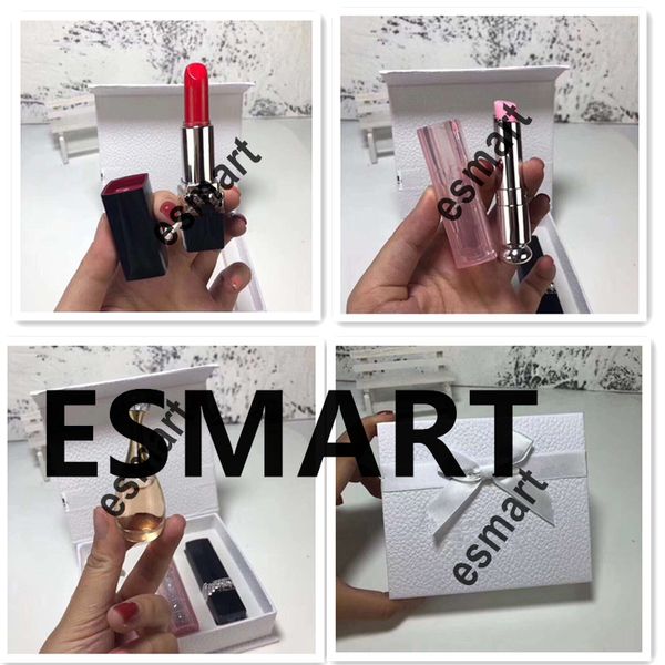 HOT Sale Brand Makeup Sets Perfume 5ml + Matte Lipstick rouge a levre + Lip GLoss 3pcs in 1 parfum de marque Kit
HOT Sale Brand Makeup Sets Perfume 5ml + Matte Lipstick rouge a levre + Lip GLoss 3pcs in 1 parfum de marque Kit