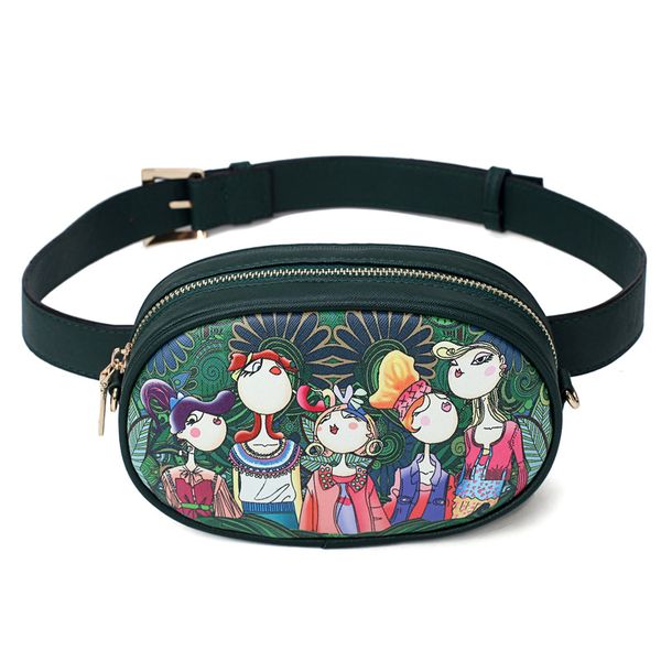 abdb-new pu leather ladies green cartoon waist bags women waist fanny packs belt crossbody bags chest chain handbags
abdb-new pu leather ladies green cartoon waist bags women waist fanny packs belt crossbody bags chest chain handbags