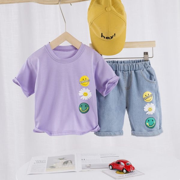 summer baby boy girls clothes cotton children flower printed t shirts denim shorts 2pcs/sets infant outfit kids fashion toddler, White
summer baby boy girls clothes cotton children flower printed t shirts denim shorts 2pcs/sets infant outfit kids fashion toddler, White