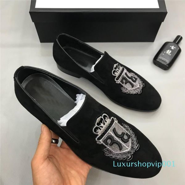 2019 italy brand fashion designers slides oxford shoes loafers mens casual slippers leather embroidery shoes sneakers d02, Black
2019 italy brand fashion designers slides oxford shoes loafers mens casual slippers leather embroidery shoes sneakers d02, Black