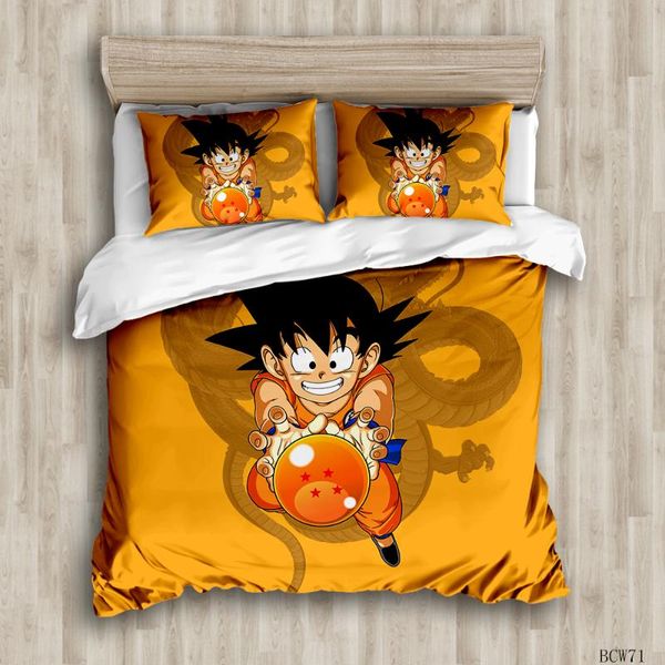 3d bed linen goku duvet room bedding set duvet cover set bedding printed cover b