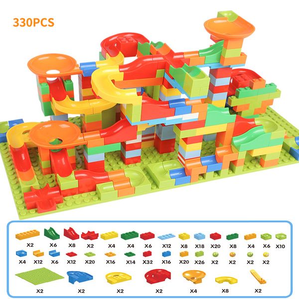 new 330pcs legoingly track blocks marble race run maze ball track building blocks set abs assemble funnel slide bricks toys gift
new 330pcs legoingly track blocks marble race run maze ball track building blocks set abs assemble funnel slide bricks toys gift