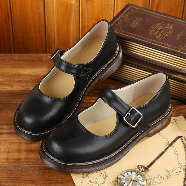 2019 women wedge solid patent leather platform shoes buckle mary janes lolita shoes female office work z5-44, Black
2019 women wedge solid patent leather platform shoes buckle mary janes lolita shoes female office work z5-44, Black