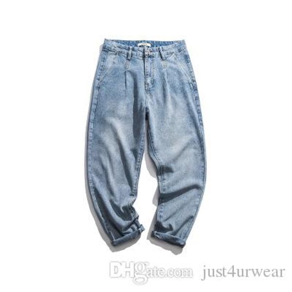 mens fashion loose pencil jeans distrressed washed casual long length pants male sell seasons jeans, Blue
mens fashion loose pencil jeans distrressed washed casual long length pants male sell seasons jeans, Blue