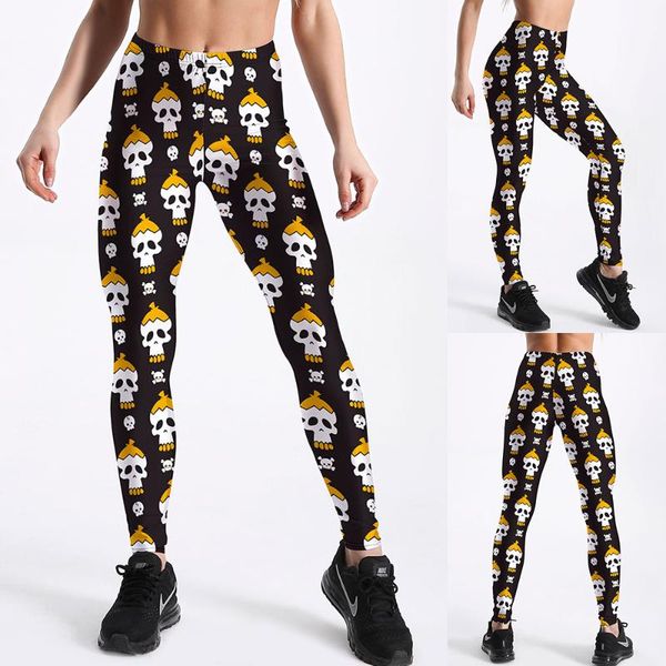 new girl pencil pant halloween skull flower printed elastic slim fitness workout push up women leggings hallowmas, Black
new girl pencil pant halloween skull flower printed elastic slim fitness workout push up women leggings hallowmas, Black