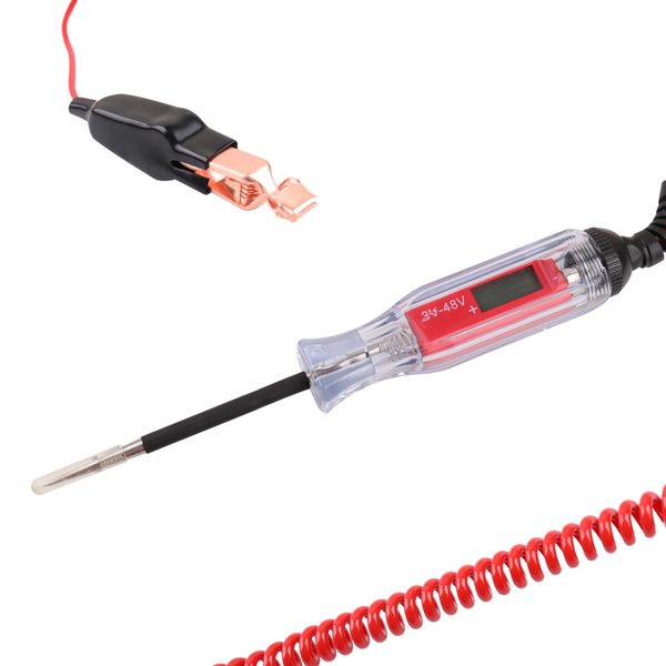3-48v lcd digital automotive car circuit tester auto voltage meter power probe lamp test pen with spring cable universal
3-48v lcd digital automotive car circuit tester auto voltage meter power probe lamp test pen with spring cable universal