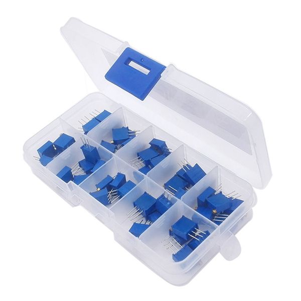 portable 50pcs variable resistor 3296w multiturn trimmer potentiometer kit high precision with box electronic diy kit
portable 50pcs variable resistor 3296w multiturn trimmer potentiometer kit high precision with box electronic diy kit