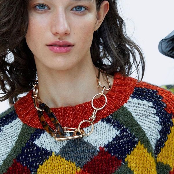 flatfoosie metal circles chain necklace for women bohemian fashion resin statement female party jewelry maxi choker necklace, Silver
flatfoosie metal circles chain necklace for women bohemian fashion resin statement female party jewelry maxi choker necklace, Silver