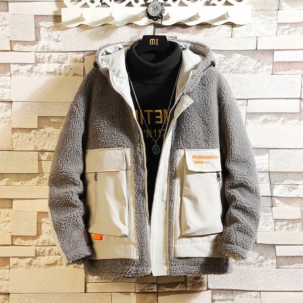 fashion men winter thick warm velvet hooded long sleeve jacket coats outwear cotton clothing korean large size y11.7, Black
fashion men winter thick warm velvet hooded long sleeve jacket coats outwear cotton clothing korean large size y11.7, Black