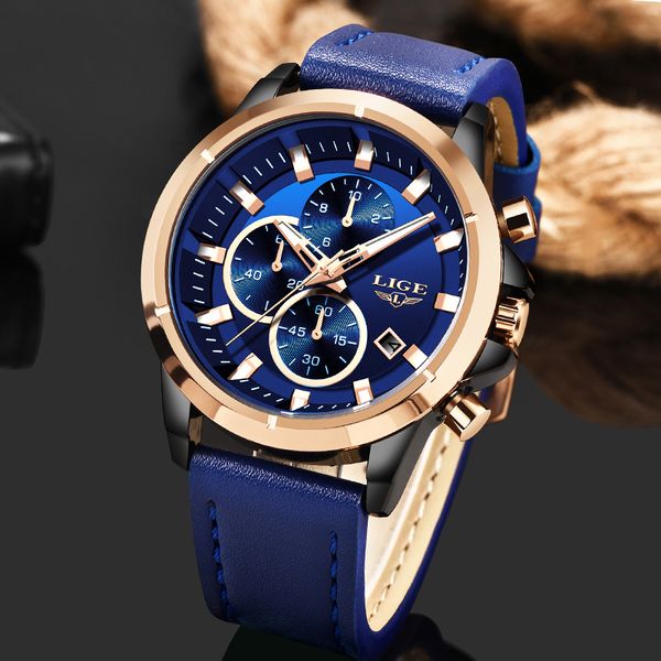 2019 fashion blue leather clock lige mens watches brand luxury quartz gold watch for men waterproof chronograph reloj hombre, Slivery;brown
2019 fashion blue leather clock lige mens watches brand luxury quartz gold watch for men waterproof chronograph reloj hombre, Slivery;brown