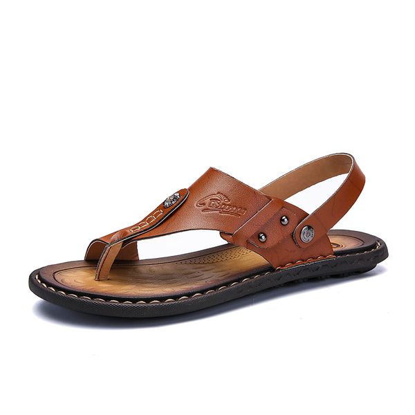 mens flip flops brand summer genuine leather sandals men casual shoes outdoor beach sandals comfortable slippers, Black
mens flip flops brand summer genuine leather sandals men casual shoes outdoor beach sandals comfortable slippers, Black