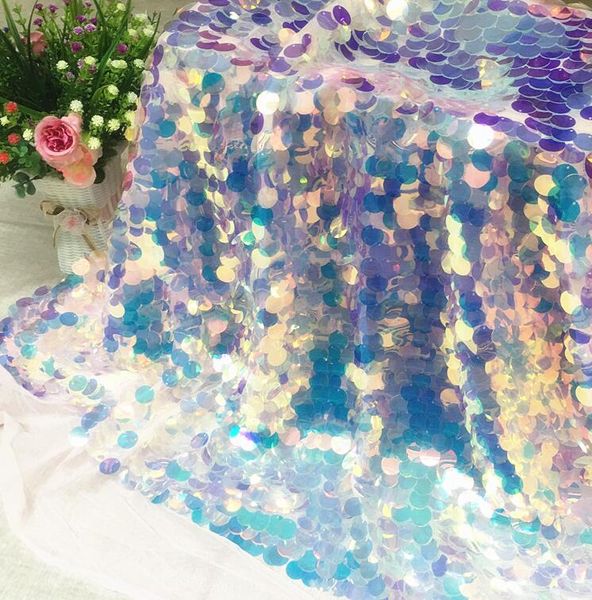 color laser 45*130cm encryption fish scale lace beads sequins fabric dress diy home textiles wedding cloth mesh mannequin fabric c583, Black;white
color laser 45*130cm encryption fish scale lace beads sequins fabric dress diy home textiles wedding cloth mesh mannequin fabric c583, Black;white