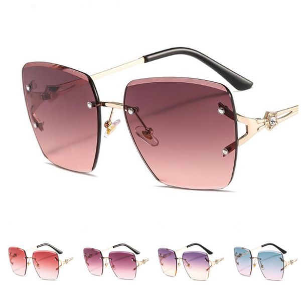 fashion women rimless trimming sunglasses gradient color sun glasse goggles anti-uv spectacles hollow design eyeglasses ornamental a, White;black
fashion women rimless trimming sunglasses gradient color sun glasse goggles anti-uv spectacles hollow design eyeglasses ornamental a, White;black