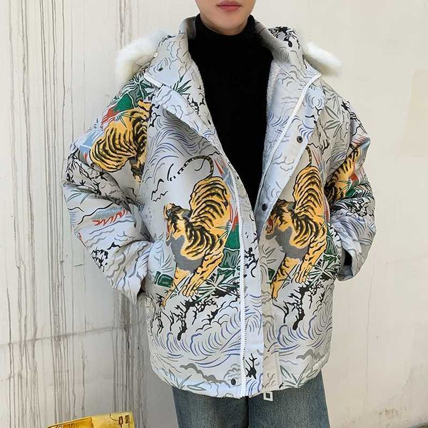 thick warm jacquard jacket men wear fur collar loose coat men bomber streetwear hip hop pilot coat tiger pattern thicken velvet, Black;brown
thick warm jacquard jacket men wear fur collar loose coat men bomber streetwear hip hop pilot coat tiger pattern thicken velvet, Black;brown