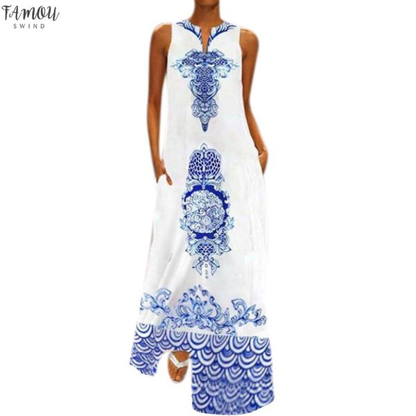dress women 2020 summer boho maxi dress sleeveless v-neck flower print chinese style long dresses loose robes vestidos plus, Black;gray
dress women 2020 summer boho maxi dress sleeveless v-neck flower print chinese style long dresses loose robes vestidos plus, Black;gray