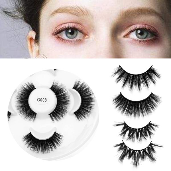 3 pairs 3d cruelty-natural long faux mink hair false eyelashes wispy fluffies full strip eyelashes handmade eye makeup tool
3 pairs 3d cruelty-natural long faux mink hair false eyelashes wispy fluffies full strip eyelashes handmade eye makeup tool