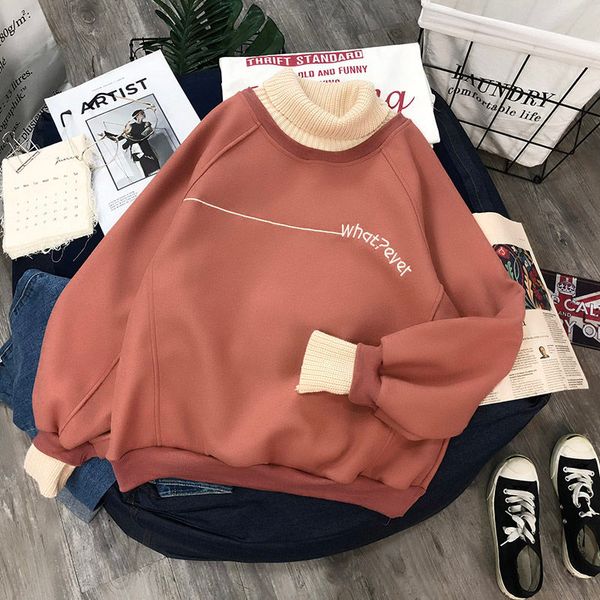 sweatshirt femme 2019 autumn womens fahion long sleeve plus velvet sweatshirts korean harajuku embroidery hoodies, Black
sweatshirt femme 2019 autumn womens fahion long sleeve plus velvet sweatshirts korean harajuku embroidery hoodies, Black